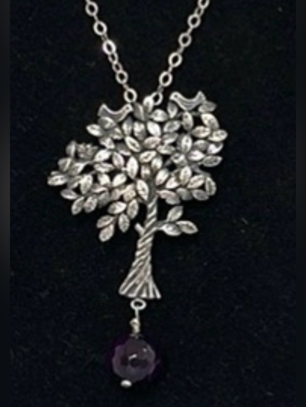 Citlaly 925 Silver amethyst Necklace with Intricate Pendant - Picture 6 of 8